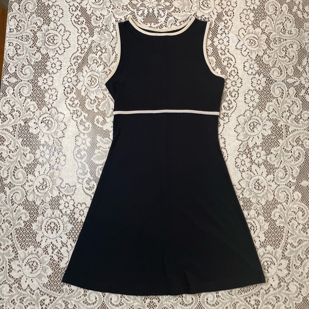 Black & Cream Vintage Dress
